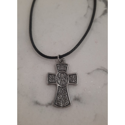 Cross Pendant with the Crucified Christ and the Virgin Mary with the Infant Jesus