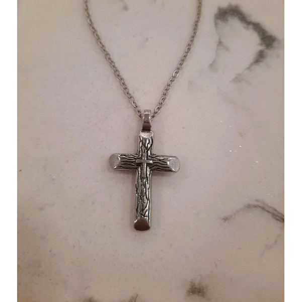 Cross with Stainless Steel Chain