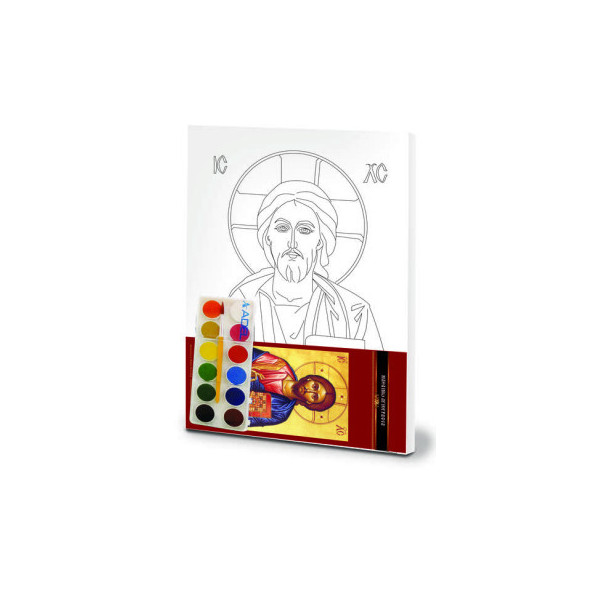 Ιησού Χριστού - Ξύλινο Τελάρο Ζωγραφικής